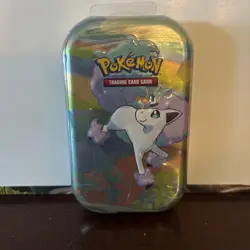 POKEMON Galarian Ponyta C22 Tin with Evolving Skies & Brilliant Stars - Image 1