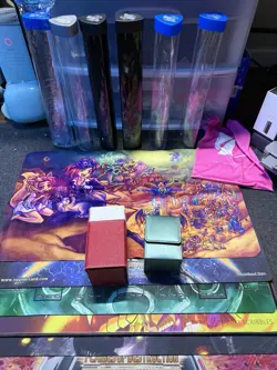 Yugioh Playmat And Deck box Lot - Image 1