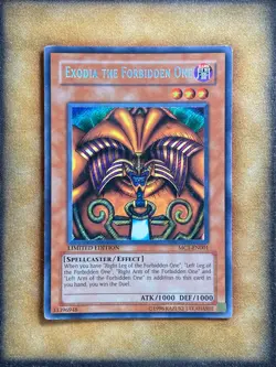 Yugioh Exodia the Forbidden One MC1-EN001 Secret Rare Limited Edition MP - Image 1