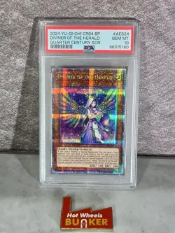 Yu-Gi-Oh! 2024 Diviner of the Herald CR04 - AES24 Quarter Century SCR PSA 10 - Image 1