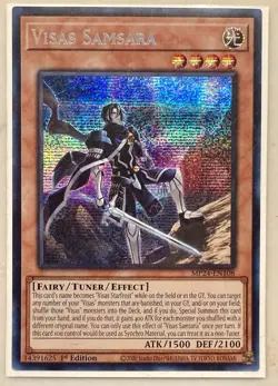 Yugioh! Visas Samsara MP24-EN108 Prismatic Secret Rare 1st Edition Mint - Image 1