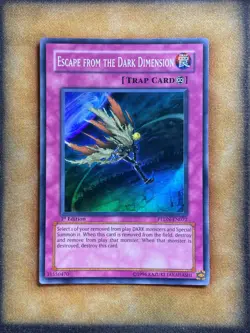 Yugioh Escape from the Dark Dimension PTDN-EN072 Super Rare 1st Ed NM - Image 1