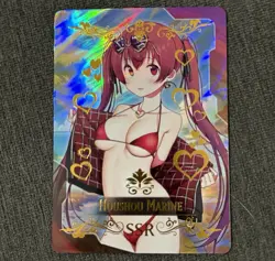 HOUSHOU MARINE Hololive SSR Goddess Story Anime Waifu Card Girl Foil Doujin ACG - Image 1