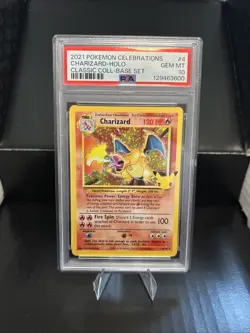 PSA 10 Pokemon TCG Charizard Holo Card 4/102 Celebrations 25th Anniversary - Image 1