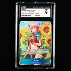 CGC MINT 9 BANDAI 2024 ONE PIECE TCG Card OP10-058 Rebecca - Image 1