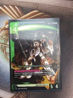 Gundam Card Game Newtype Rising Gundam Deathscythe GD01-025 LR Holo Foil - Image 1