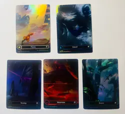 MTG - Edge of Eternities - Full Art Land Set (5 Cards Total) - FOIL - Image 1