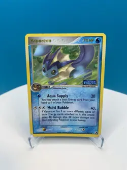 Vaporeon 19/115 Reverse Holo Rare EX Unseen Forces 2005 *NEAR MINT* Pokemon Card - Image 1