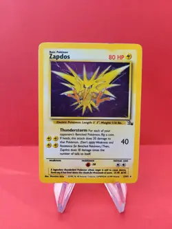 Pokemon Karte/card - Zapdos 15/62 - Fossil Holo - VG-Excellent - Image 1