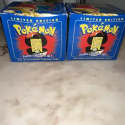 1999 Pokemon Burger King Charizard 23K Gold Plated Trading Card SEALED - Image 1