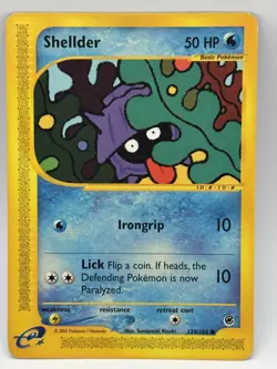 Shellder 129/165 Expedition Base Set Pokemon Card Regular Common MP Condition - Image 1