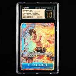 CGC Pristine 10 BANDAI 2024 ONE PIECE TCG Card OP08-052 Portgas D. Ace - Image 1
