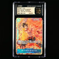 CGC Pristine 10 BANDAI 2024 ONE PIECE TCG Card OP08-052 Portgas D. Ace - Image 2