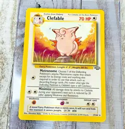Clefable 17/64 Jungle NON-HOLO Rare Pokemon Card Very Good - Image 1