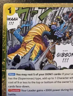 Slam Gibson OP12-117 Foil Rare Legacy Of The Master One Piece Card Game - Image 2