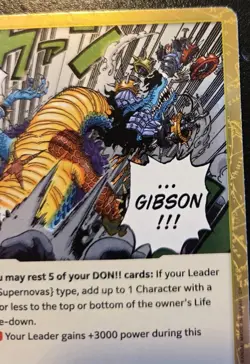 Slam Gibson OP12-117 Foil Rare Legacy Of The Master One Piece Card Game - Image 3