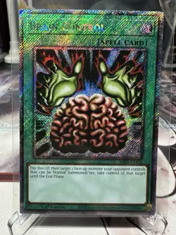 Yugioh Brain Control RA03-EN154 Platinum Secret Rare NM - Image 1