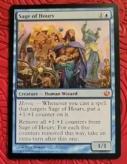 MTG Sage of Hours x1 LP/NM ~Journey into Nyx (Magic)*Free Shipping*SEE DESCRIPT - Image 1