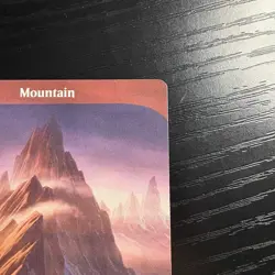 Mountain Land Regular Full Art MTG Unstable #215 LP - Image 3