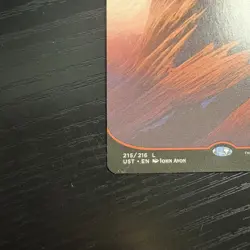 Mountain Land Regular Full Art MTG Unstable #215 LP - Image 4