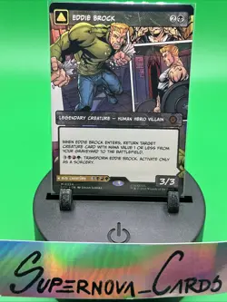 Eddie Brock Borderless Foil Spider-Man MTG - Image 1