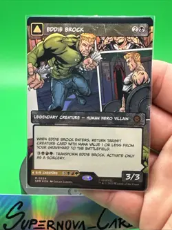 Eddie Brock Borderless Foil Spider-Man MTG - Image 3