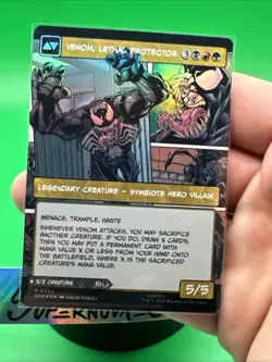Eddie Brock Borderless Foil Spider-Man MTG - Image 4