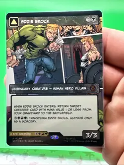 Eddie Brock Borderless Foil Spider-Man MTG - Image 5