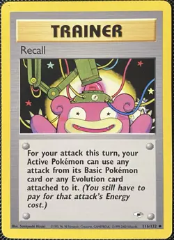 Recall 116/132 Gym Heroes Regular - Pokemon Card - Image 1