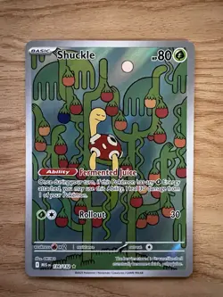Pokemon TCG Shuckle 136/132 Mega Evolution Full Art IR Illustration Rare English - Image 1