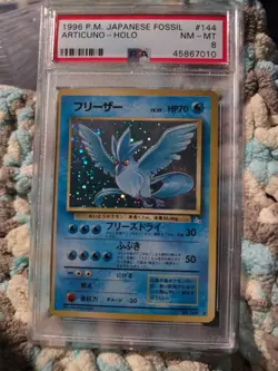 Articuno Mystery of the Fossils Holo PSA 8 Japanese Pokemon Slab - Image 1