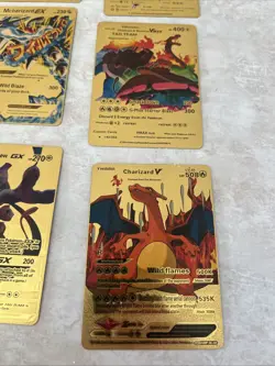 2020 Pokemon TCG ~ Rainbow Gold Lot Of 6 Charizard Mewtwo Pikachu - Image 5