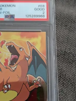 🔥1999 Topps Pokemon Charizard #6 Movie Edition -foil- PSA8🔥 - Image 4