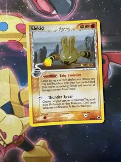 Pokemon - Elekid 48/101 Reverse Holo Rare Stamped - EX Dragon Frontiers LP - Image 1