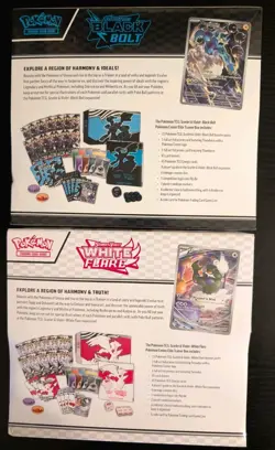 Pokemon Center White Flare and Black Bolt Elite Trainer Box SET - Small Tear - Image 2
