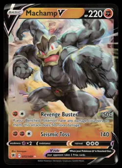 Machamp V 072/189 Ultra Rare Pokemon Astral Radiance NM - Image 1