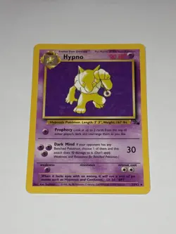 Pokemon TCG Hypno Fossil 23/62 Regular 1999-2000 Wizards Base Set Rare NM/LP - Image 1