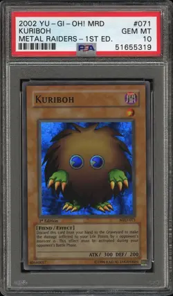 Yu-Gi-Oh! 2002 Kuriboh MRD-071 1st Edition - PSA 10 - Image 1
