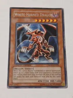 Yugioh White-Horned Dragon MDP2-EN006 Rare Limited Edition LP - Image 1