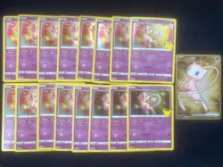 Pokemon TCG Celebrations Mew 11/25 Card Lot Of 16!&151 Mew FA Gold Metal Card! - Image 1