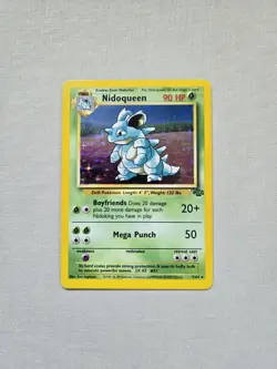 Pokemon TCG Nidoqueen Card 7/64 Jungle Holo Rare 1999 WOTC - Image 1