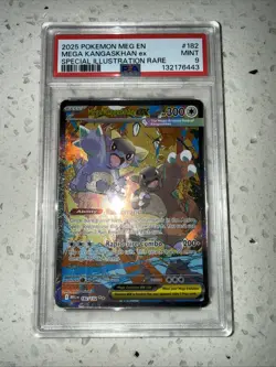 Mega Kangaskhan EX 182/132 Special Illustration Rare Pokemon Card PSA9 Gem Mint - Image 1