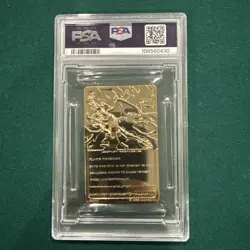 CHARIZARD GRADE PSA 9 Burger King Pokemon Trading Card Set 23K Gold Plated 1999 - Image 3