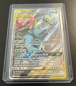Celebi & Venusaur GX SM167 TAG TEAM Black Star Promo NM +/- 2019 Pokemon Card - Image 1