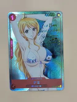 ❤ NAMI Signature Manga One Piece Anime Waifu Card Girl Foil Doujin Holo ACG❤ - Image 1