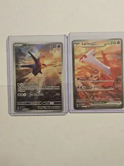 Pokemon Surging Sparks Combo Latias EX 239/191 Latios 203/191 NM TCG Card - Image 1