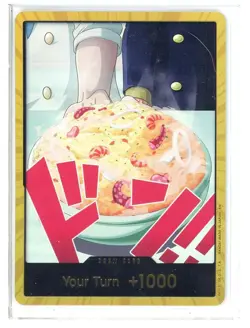 One Piece CCG Don!! (Sanji) Your Turn +1000 Gold Card (SW) - Image 1