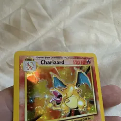 Charizard Base Set Holo Rare Pokemon Trading Card 4/102 MP - Image 4
