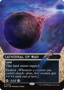 ~ Cathedral of War (0006) (Borderless) ~ NM ~ Stellar Sights ~ MTG ~ - Image 1