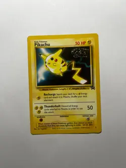 Pokemon Pikachu the First Movie Kids WB Promo Card, Black Star - Image 1